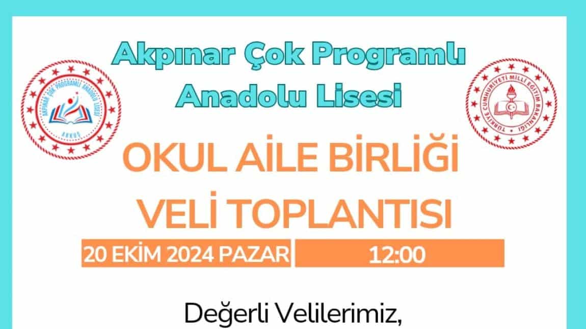 OKUL AİLE BİRLİĞİ VELİ TOPLANTISI